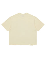 All Human The Fade Tee cream, plain back view