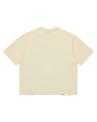 All Human The Fade Tee cream, plain back view
