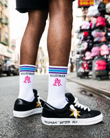 All Human The Sock V4, socks worn on foot with black sneakers