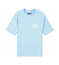 Amiri Baby Blue Logo Tee Front View