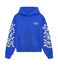 Amiri Bones Stacked Hoodie Blue