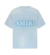 Amiri Crystal Burst Tee Ashley Blue