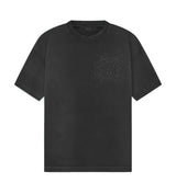 Amiri Crystal Burst Tee Faded Black front