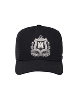 Amiri MA Crest Trucker Hat Black