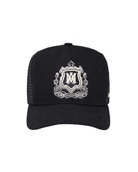 Amiri MA Crest Trucker Hat Black