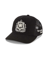 Amiri MA Crest Trucker Hat Black