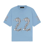 Amiri Oversized 22 Tee Ashley Blue