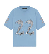 Amiri Oversized 22 Tee Ashley Blue