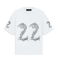 Amiri Oversized 22 Tee White front view