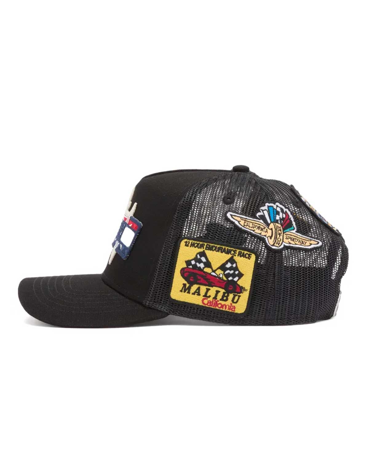 Amiri Station Patch Trucker Hat Black