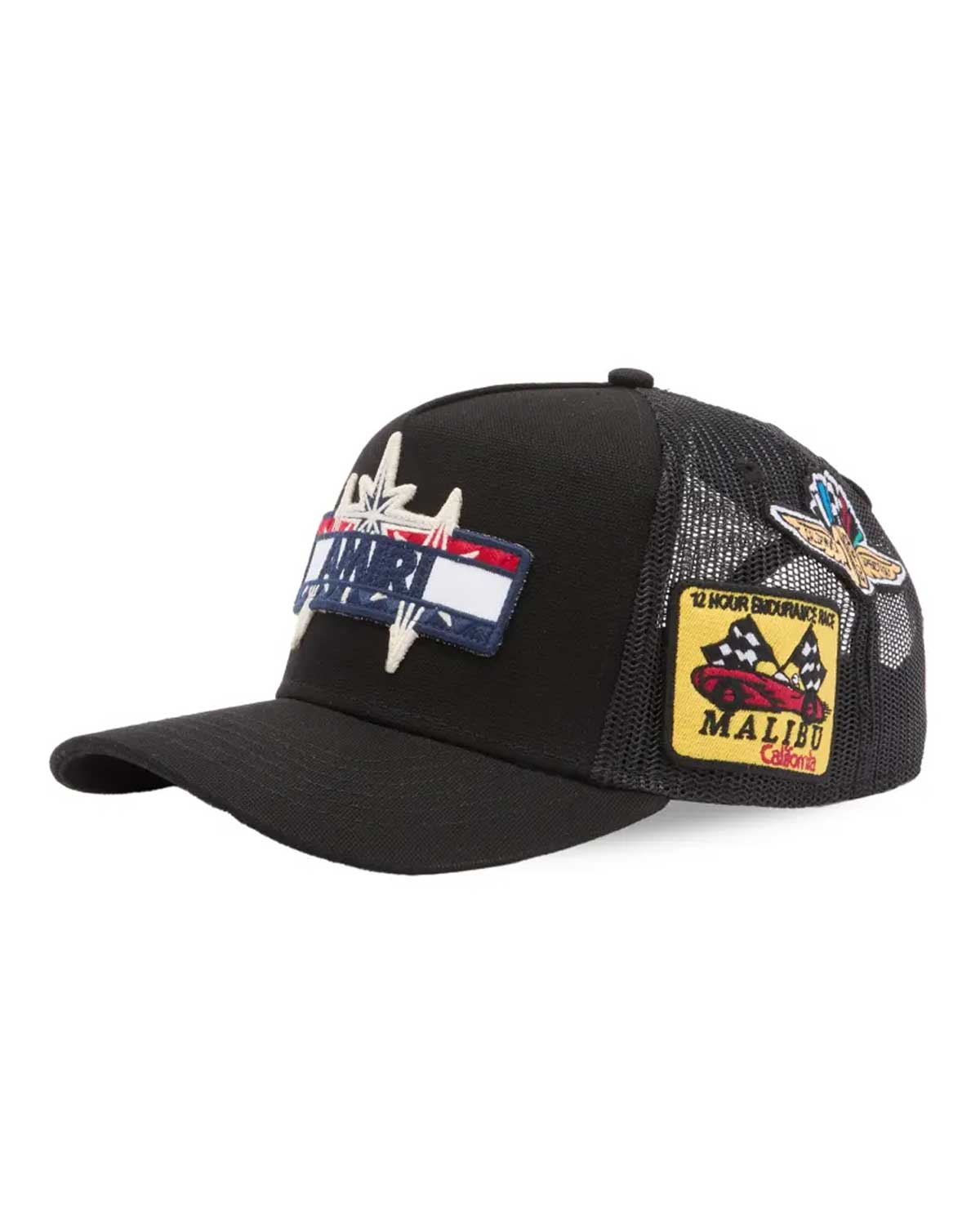 Amiri Station Patch Trucker Hat Black
