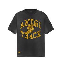 Amiri Track Tee Black Front View