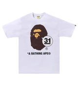 Bape 31St Anniversary Ape Head Tee White