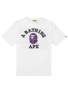 Bape ABC Camo College Tee White/Purple