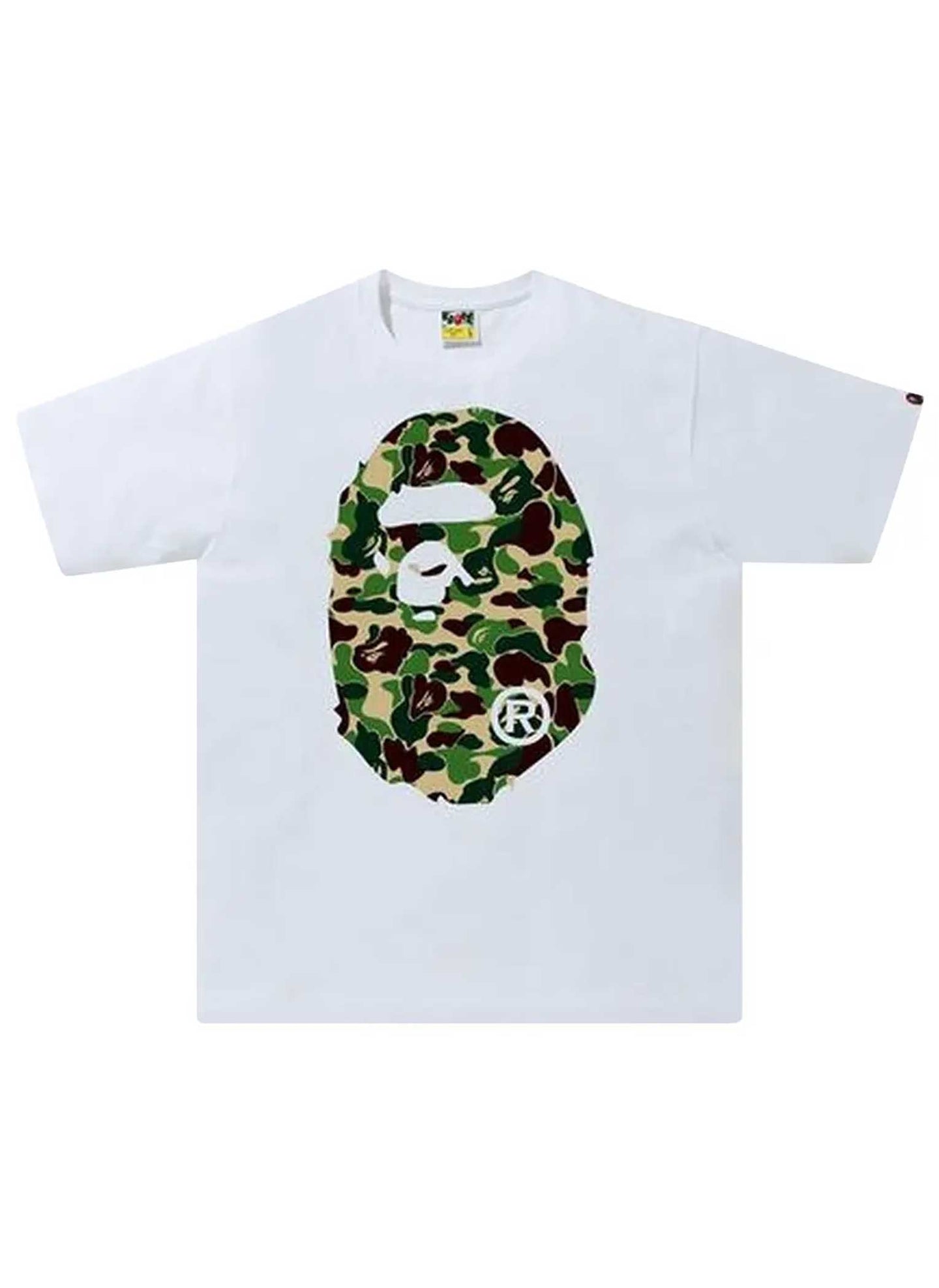 Bape Camo Ape Head Tee White/Green