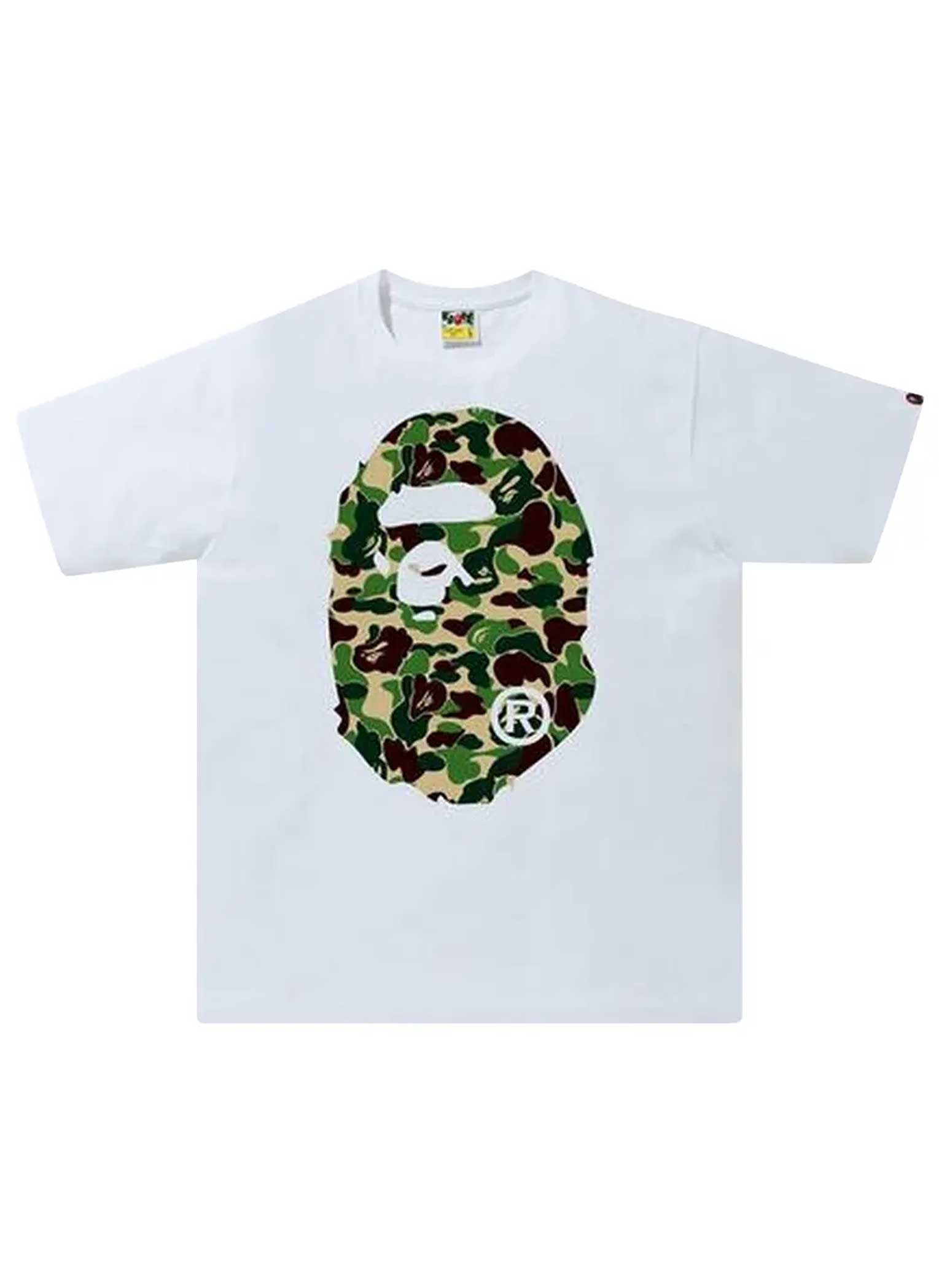 Bape Camo Ape Head Tee White/Green