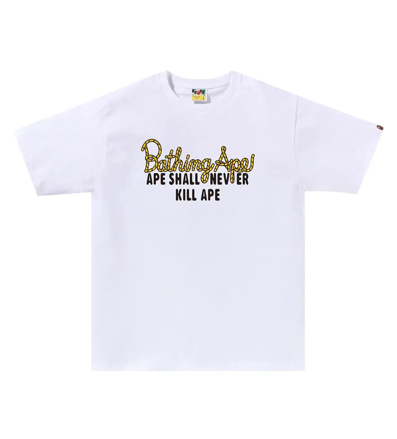 Bape Champion Logo Tee White