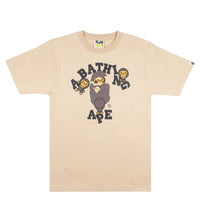 Bape College Milo Tee Beige