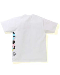 Bape New Multi Camo Side Big Ape Head Tee White