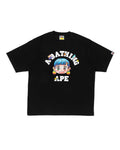 Bape x Mr College Tee Black