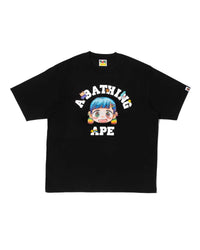 Bape x Mr College Tee Black