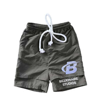 Billionaire Studios Blooberry (Grey) B Sports Shorts front view