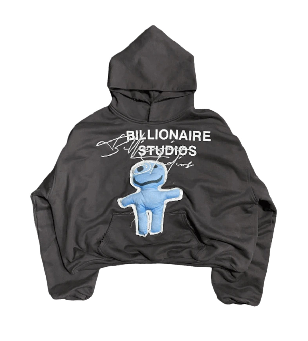 Billionaire Studios Bluto Bull Grey Hoodie front view