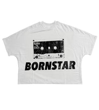 Billionaire Studios Bornstar Tape White Tee front view