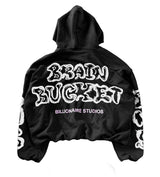 Billionaire Studios Brain Bucket Black Hoodie front view