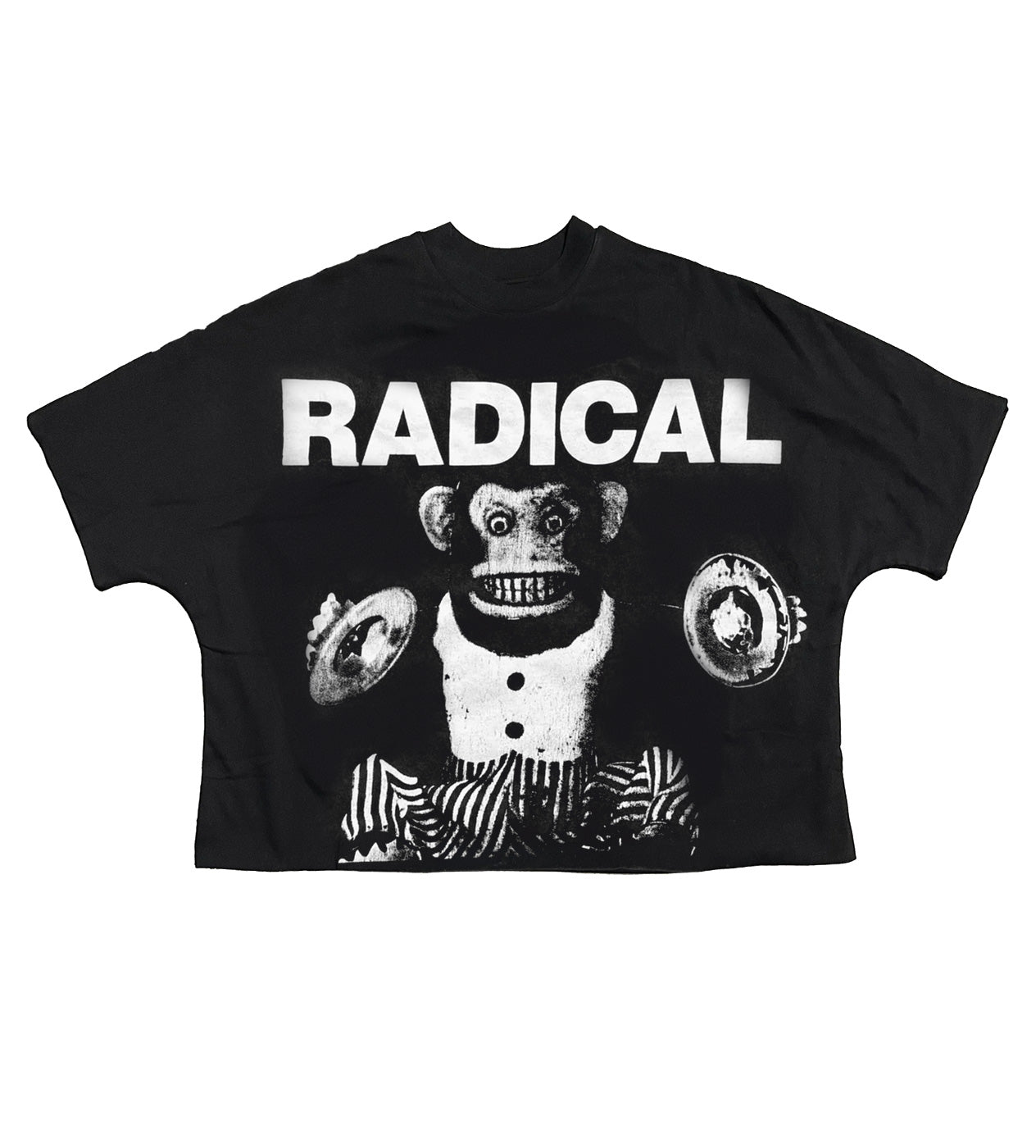 Billionaire Studios Radical Chimp Black Tee front view