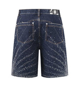 Birth of Royal Child 20k Diamond Starlight Denim Shorts Blue