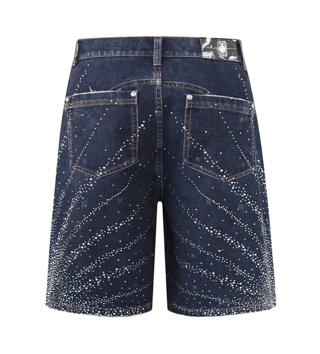 Birth of Royal Child 20k Diamond Starlight Denim Shorts Blue