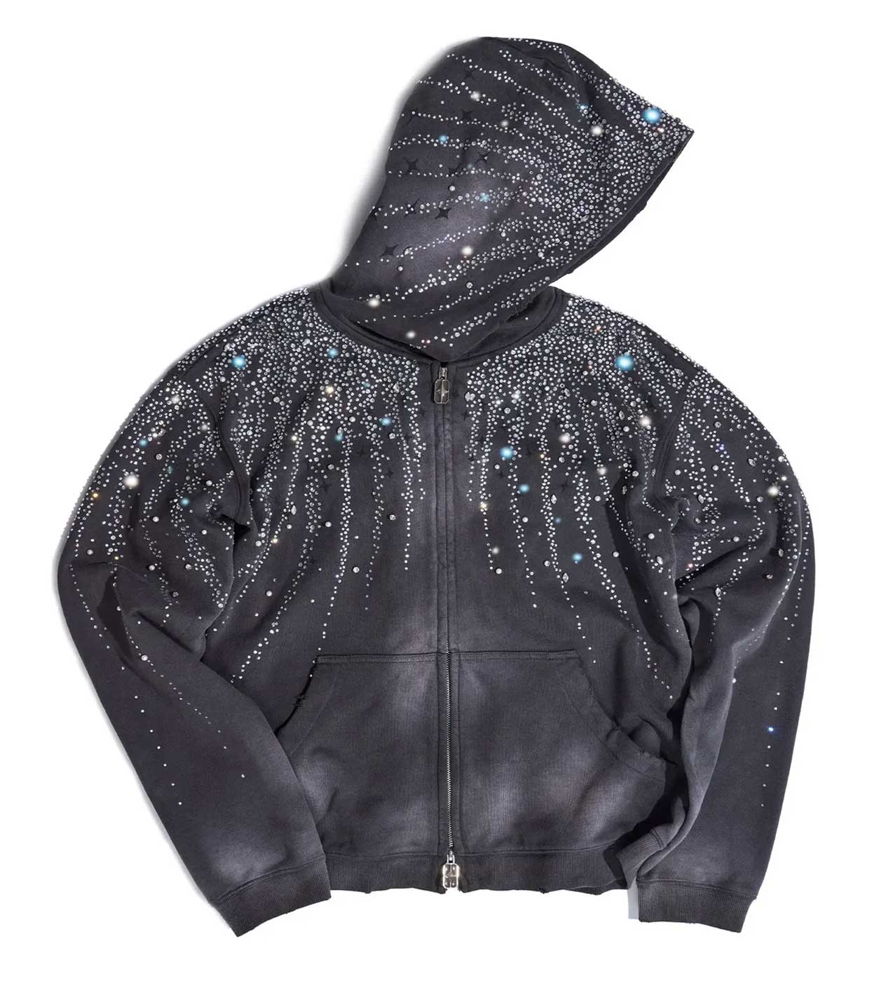 Birth of Royal Child 20k Stellar Diamond Hoodie Washed Black