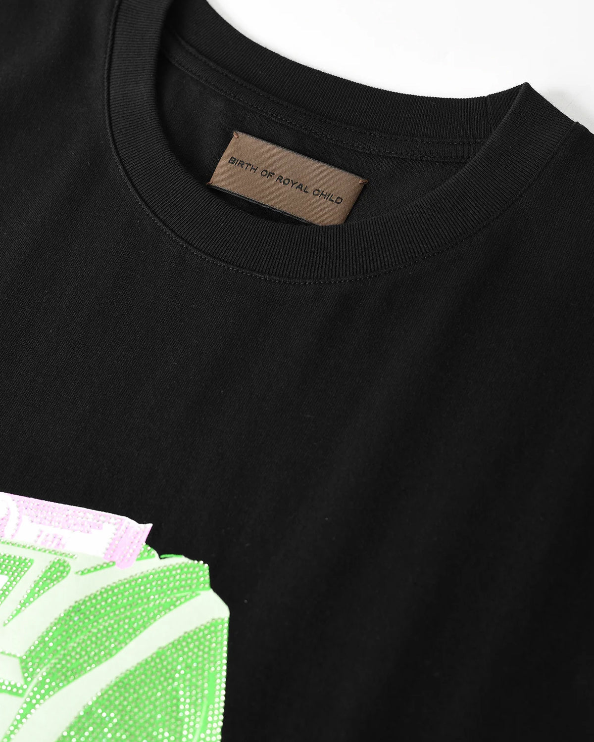 Birth of Royal Child Bill Counter Diamond Tee Black