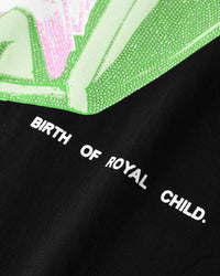 Birth of Royal Child Bill Counter Diamond Tee Black