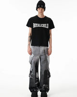 Birth of Royal Child Crystal Embellished Tee Black