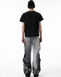 Birth of Royal Child Crystal Embellished Tee Black