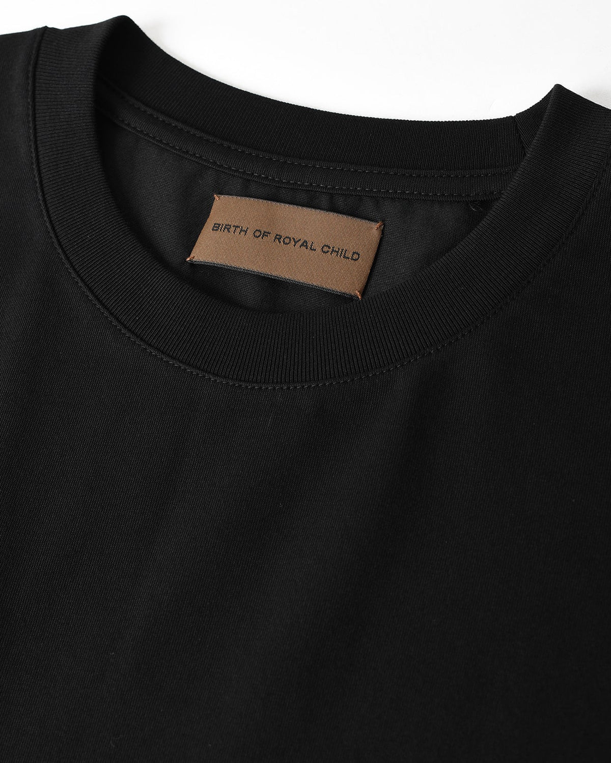 Birth of Royal Child Crystal Embellished Tee Black