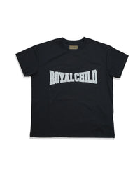 Birth of Royal Child Crystal Embellished Tee Black