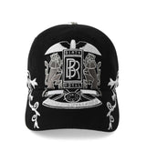 Birth of Royal Child Double Lion Embroidered Baseball Cap Black