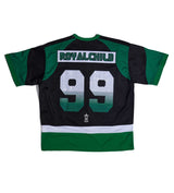 Birth of Royal Child Double Lion Rhinestone Jersey Green