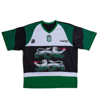 Birth of Royal Child Double Lion Rhinestone Jersey Green