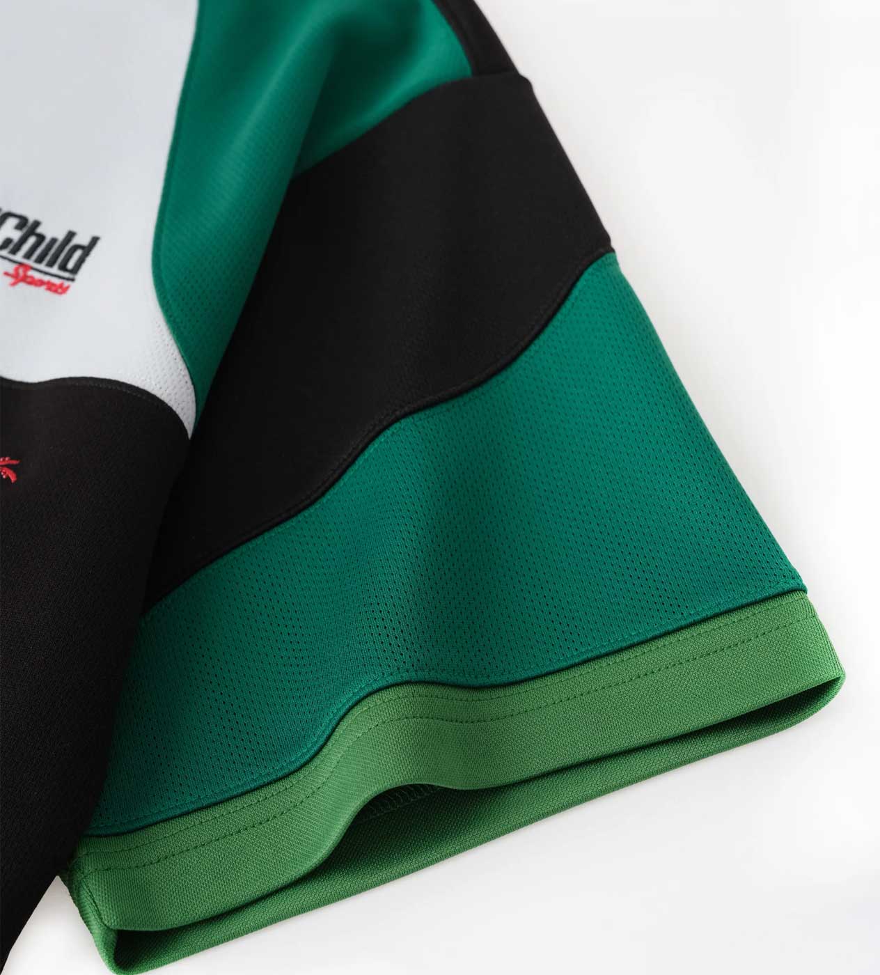 Birth of Royal Child Double Lion Rhinestone Jersey Green