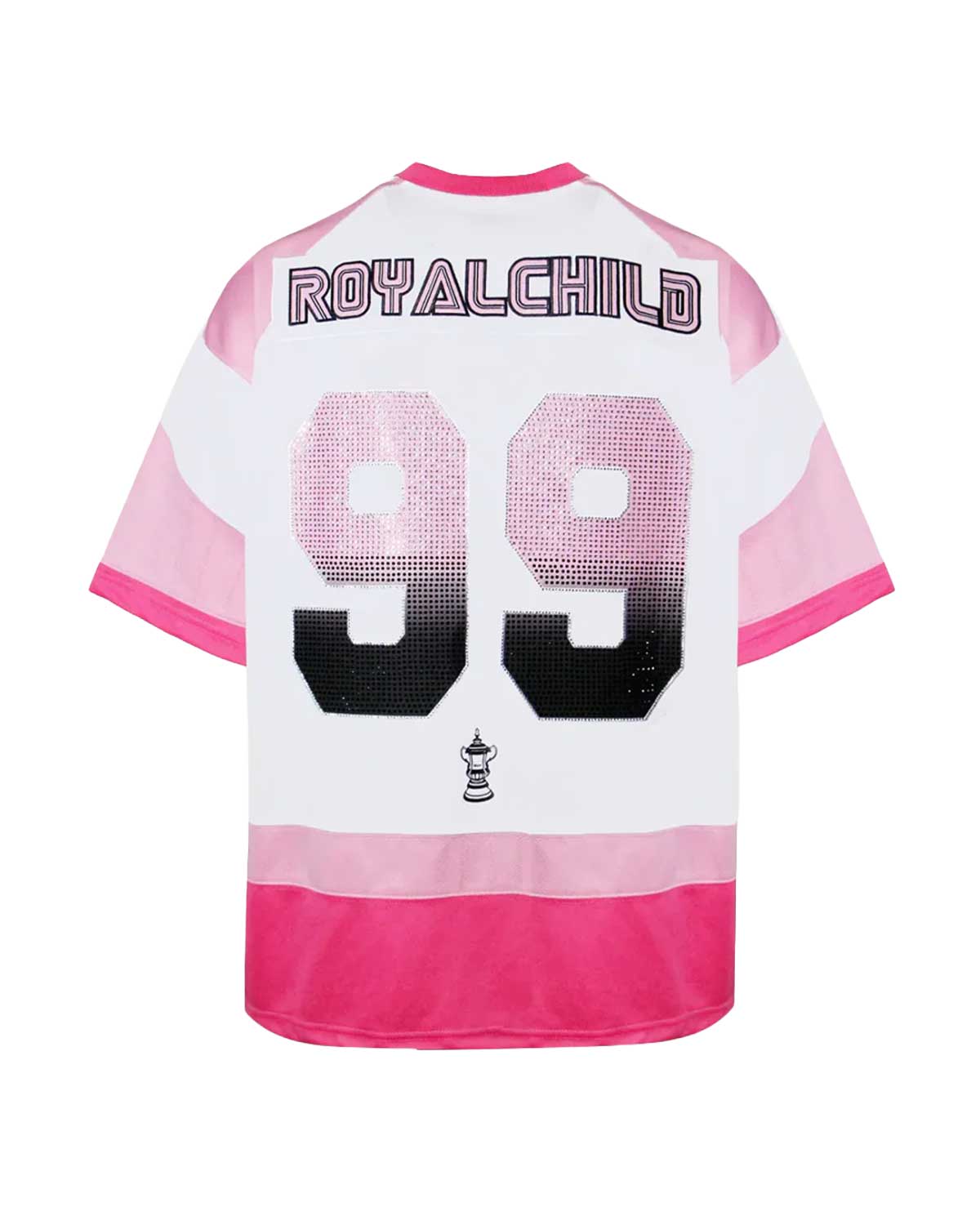 Birth of Royal Child Double Lion Rhinestone Jersey Pink