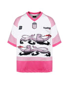 Birth of Royal Child Double Lion Rhinestone Jersey Pink