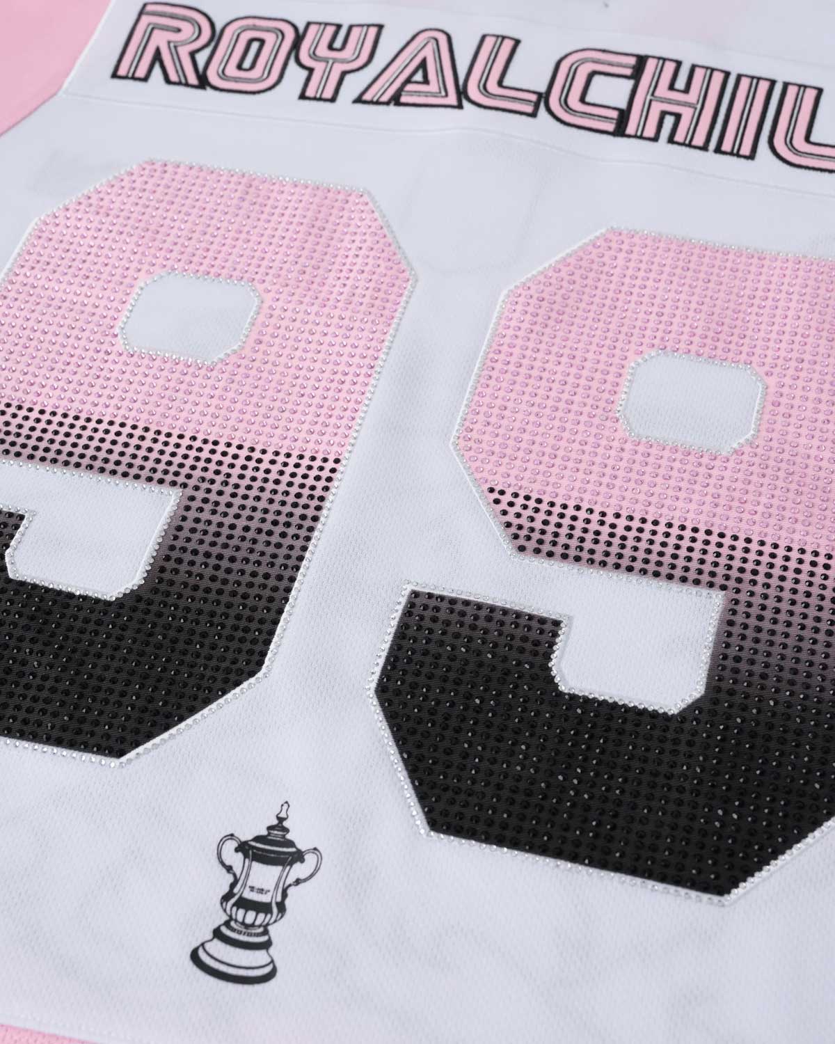 Birth of Royal Child Double Lion Rhinestone Jersey Pink