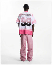 Birth of Royal Child Double Lion Rhinestone Jersey Pink