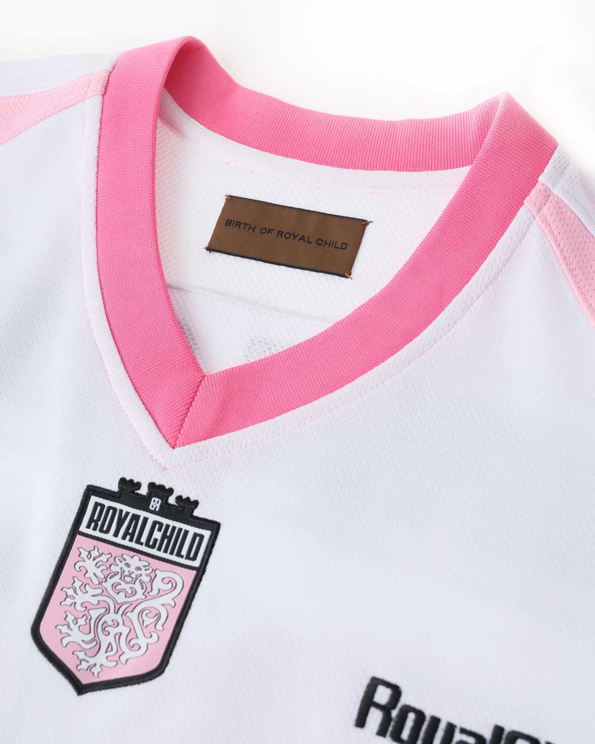 Birth of Royal Child Double Lion Rhinestone Jersey Pink