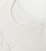 Birth of Royal Child Pearl Patchwork Tee White