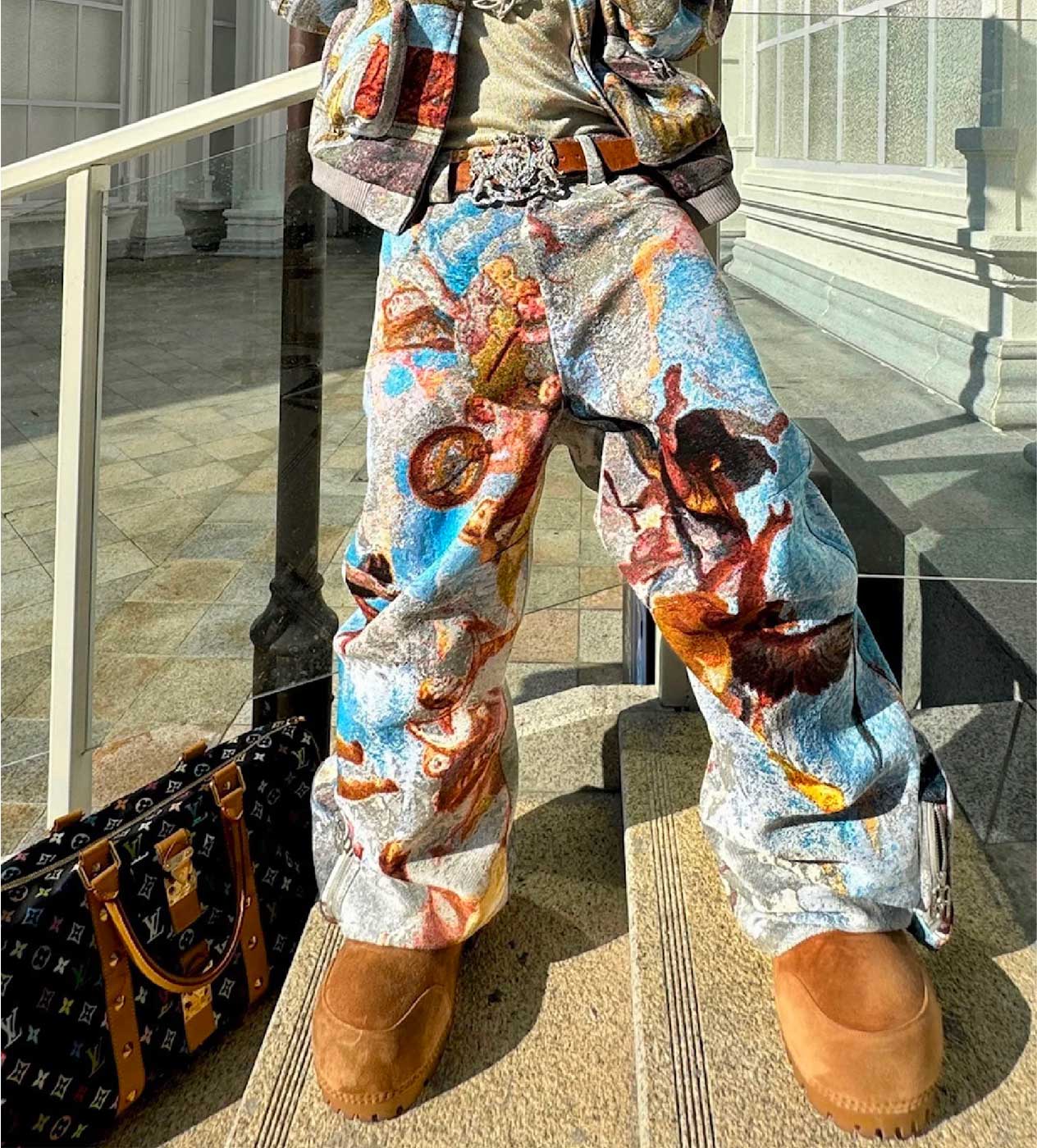 Birth of Royal Child Pozzoartistic Jacquard Cargo Pants – Restock AR